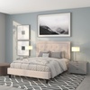 image:imageFlash Furniture Queen Platform Bed  Queen Size Platform Bed Frame with HeadboardBeige