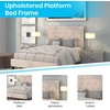 image:imageFlash Furniture Queen Platform Bed  Queen Size Platform Bed Frame with HeadboardBeige