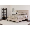 image:imageFlash Furniture Queen Platform Bed  Queen Size Platform Bed Frame with HeadboardBeige