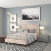 image:imageFlash Furniture Queen Platform Bed  Queen Size Platform Bed Frame with HeadboardBeige
