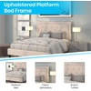 image:imageFlash Furniture Queen Platform Bed  Queen Size Platform Bed Frame with HeadboardBeige