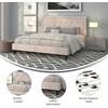 image:imageFlash Furniture Queen Platform Bed  Queen Size Platform Bed Frame with HeadboardBeige