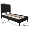 image:imageFlash Furniture Queen Platform Bed  Queen Size Platform Bed Frame with HeadboardBlack