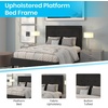 image:imageFlash Furniture Queen Platform Bed  Queen Size Platform Bed Frame with HeadboardBlack