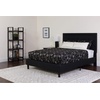 image:imageFlash Furniture Queen Platform Bed  Queen Size Platform Bed Frame with HeadboardBlack