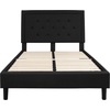 image:imageFlash Furniture Queen Platform Bed  Queen Size Platform Bed Frame with HeadboardBlack