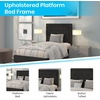 image:imageFlash Furniture Queen Platform Bed  Queen Size Platform Bed Frame with HeadboardBlack