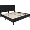 image:imageFlash Furniture Queen Platform Bed  Queen Size Platform Bed Frame with HeadboardBlack