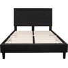 image:imageFlash Furniture Queen Platform Bed  Queen Size Platform Bed Frame with HeadboardBlack