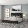 image:imageFlash Furniture Queen Platform Bed  Queen Size Platform Bed Frame with HeadboardBlack