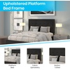 image:imageFlash Furniture Queen Platform Bed  Queen Size Platform Bed Frame with HeadboardBlack
