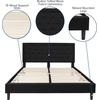 image:imageFlash Furniture Queen Platform Bed  Queen Size Platform Bed Frame with HeadboardBlack