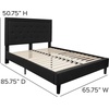 image:imageFlash Furniture Queen Platform Bed  Queen Size Platform Bed Frame with HeadboardBlack