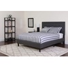 image:imageFlash Furniture Queen Platform Bed  Queen Size Platform Bed Frame with HeadboardDark Gray