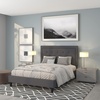 image:imageFlash Furniture Queen Platform Bed  Queen Size Platform Bed Frame with HeadboardDark Gray