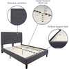 image:imageFlash Furniture Queen Platform Bed  Queen Size Platform Bed Frame with HeadboardDark Gray