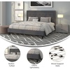 image:imageFlash Furniture Queen Platform Bed  Queen Size Platform Bed Frame with HeadboardDark Gray