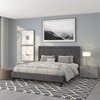image:imageFlash Furniture Queen Platform Bed  Queen Size Platform Bed Frame with HeadboardDark Gray