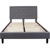image:imageFlash Furniture Queen Platform Bed  Queen Size Platform Bed Frame with HeadboardLight Gray