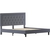 image:imageFlash Furniture Queen Platform Bed  Queen Size Platform Bed Frame with HeadboardLight Gray