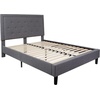 image:imageFlash Furniture Queen Platform Bed  Queen Size Platform Bed Frame with HeadboardLight Gray