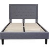 image:imageFlash Furniture Queen Platform Bed  Queen Size Platform Bed Frame with HeadboardLight Gray