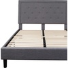 image:imageFlash Furniture Queen Platform Bed  Queen Size Platform Bed Frame with HeadboardLight Gray
