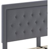 image:imageFlash Furniture Queen Platform Bed  Queen Size Platform Bed Frame with HeadboardLight Gray