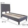 image:imageFlash Furniture Queen Platform Bed  Queen Size Platform Bed Frame with HeadboardLight Gray