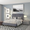 image:imageFlash Furniture Queen Platform Bed  Queen Size Platform Bed Frame with HeadboardLight Gray