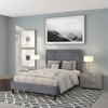 image:imageFlash Furniture Queen Platform Bed  Queen Size Platform Bed Frame with HeadboardLight Gray