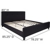 image:imageFlash Furniture Tribeca Full Size Tufted Upholstered Platform Bed in Black FabricBlack