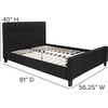image:imageFlash Furniture Tribeca Full Size Tufted Upholstered Platform Bed in Black FabricBlack