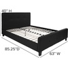 image:imageFlash Furniture Tribeca Full Size Tufted Upholstered Platform Bed in Black FabricBlack