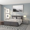 image:imageFlash Furniture Tribeca Full Size Tufted Upholstered Platform Bed in Black FabricDark Gray