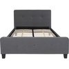 image:imageFlash Furniture Tribeca Full Size Tufted Upholstered Platform Bed in Black FabricDark Gray