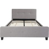image:imageFlash Furniture Tribeca Full Size Tufted Upholstered Platform Bed in Black FabricLight Gray
