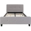 image:imageFlash Furniture Tribeca Full Size Tufted Upholstered Platform Bed in Black FabricLight Gray