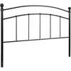 image:imageFlash Furniture Woodstock Decorative Black Metal Twin Size Open Slat Headboard with Round PostsBlack