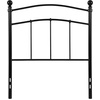 image:imageFlash Furniture Woodstock Decorative Black Metal Twin Size Open Slat Headboard with Round PostsBlack