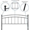 image:imageFlash Furniture Woodstock Decorative Black Metal Twin Size Open Slat Headboard with Round PostsBlack