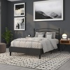 image:imageFlash Furniture Woodstock Decorative Black Metal Twin Size Open Slat Headboard with Round PostsBlack