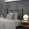 image:imageFlash Furniture Woodstock Decorative Black Metal Twin Size Open Slat Headboard with Round PostsBlack