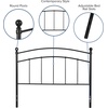 image:imageFlash Furniture Woodstock Decorative Black Metal Twin Size Open Slat Headboard with Round PostsBlack