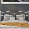 image:imageFlash Furniture Woodstock Decorative Black Metal Twin Size Open Slat Headboard with Round PostsWhite