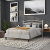 image:imageFlash Furniture Woodstock Decorative Black Metal Twin Size Open Slat Headboard with Round PostsWhite