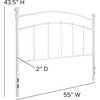 image:imageFlash Furniture Woodstock Decorative Black Metal Twin Size Open Slat Headboard with Round PostsWhite