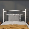 image:imageFlash Furniture Woodstock Decorative Black Metal Twin Size Open Slat Headboard with Round PostsWhite