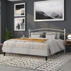 image:imageFlash Furniture Woodstock Decorative Black Metal Twin Size Open Slat Headboard with Round PostsWhite