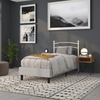 image:imageFlash Furniture Woodstock Decorative Black Metal Twin Size Open Slat Headboard with Round PostsWhite
